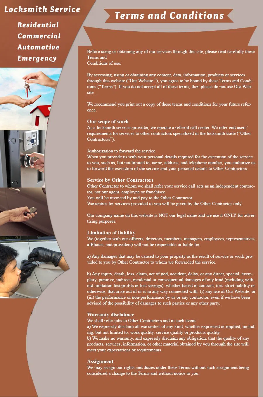 Lynbrook Locksmith Service Lynbrook, NY 516-962-5744 - terms-and-condition